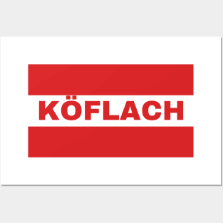 Köflach City in Austrian Flag Posters and Art